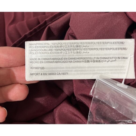 Revolve Keepsake Wine-Coloured Pleated Mini Halter Dress Womens Size S - Picture 9 of 14